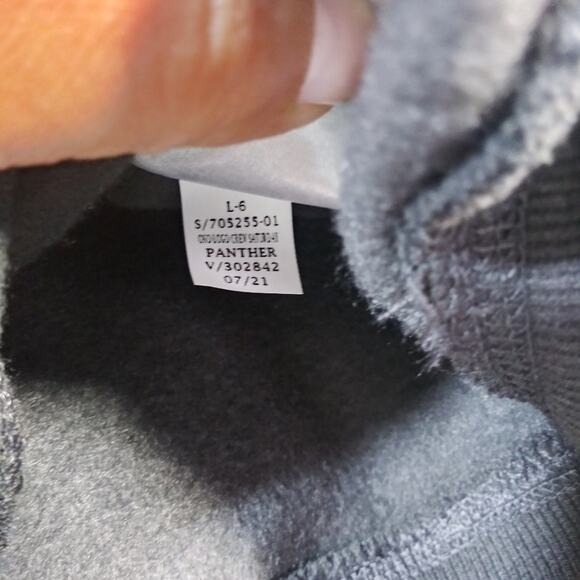 Old Navy Logo Saturday Panther Gray Long Sleeve Sweat Shirt Size L - Picture 7 of 7